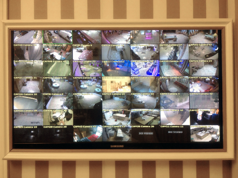cadre moniteur de surveillance vidéo chic hitech