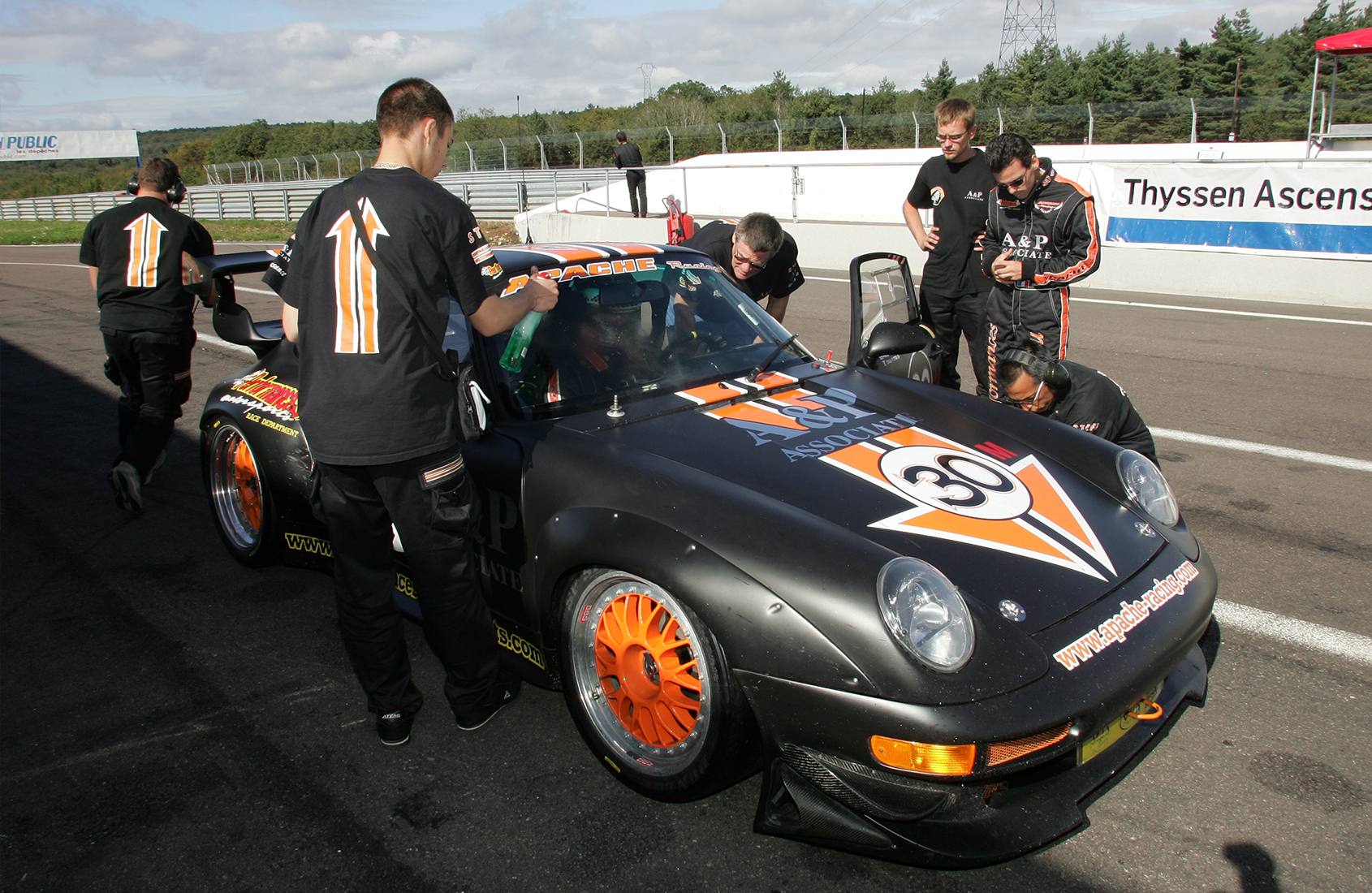 Préparation vidéo porsche voiture course